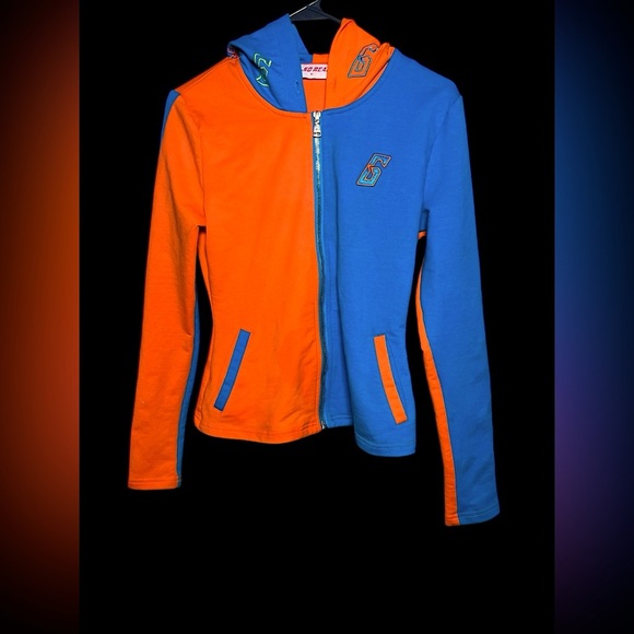 Gsuwoo Tops - So Real | Gsuwoo Color Block Top in Orange/Blue/Yellow